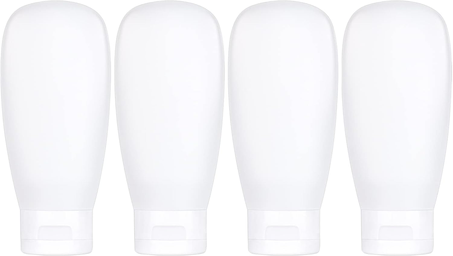 TSA Approved Travel Bottles Set for Toiletries Travel Size Containers Kit 4 Pack Portable Leak Proof Refillable Squeeze Cosmetic Airplane Essential Shampoo Hair Conditioner Body Lotion Bath Shower Gel