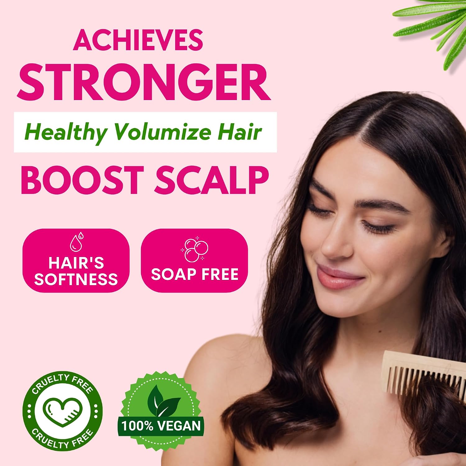 Muun Rosemary Shampoo and Conditioner Bar Set 3 - Natural Solid Hair Growth Soap Bars for Women with Straight, Curly or Thinning Hair for Anti-Hair Loss, Regrowth, pH Balanced, Sulfate & Silicone Free - Image 3