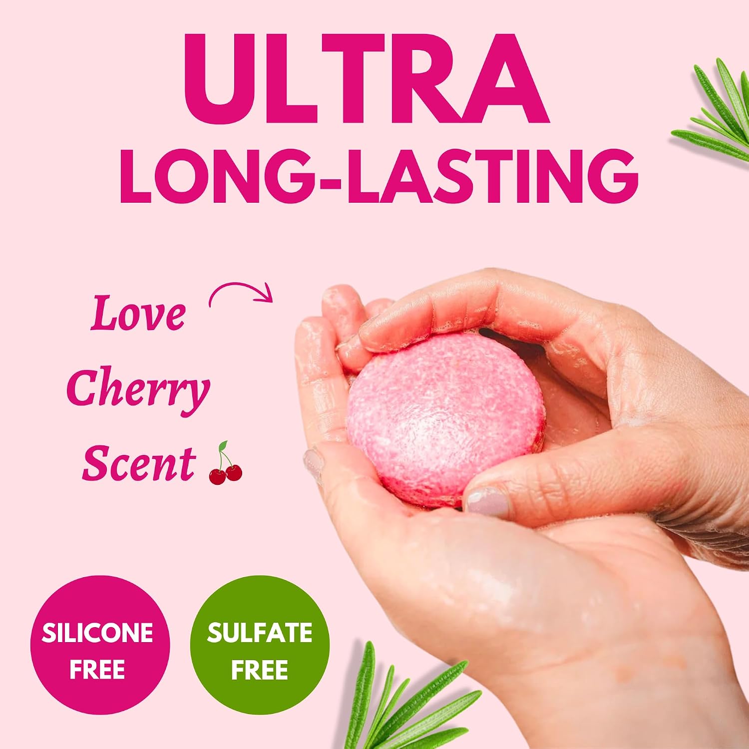 Muun Rosemary Shampoo and Conditioner Bar Set 3 - Natural Solid Hair Growth Soap Bars for Women with Straight, Curly or Thinning Hair for Anti-Hair Loss, Regrowth, pH Balanced, Sulfate & Silicone Free - Image 5
